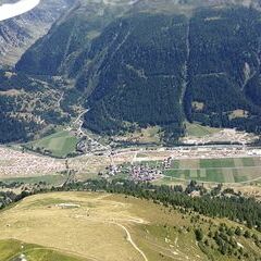 Verortung via Georeferenzierung der Kamera: Aufgenommen in der Nähe von Goms, Schweiz in 2500 Meter